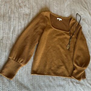 Madewell Ottoman Rib Square Neck Top